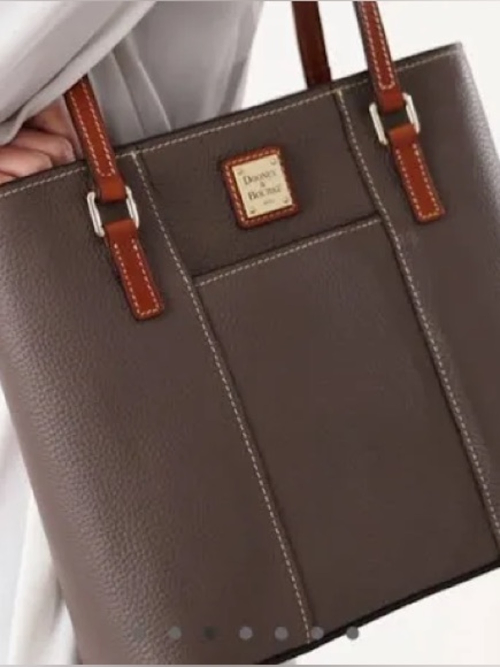 Dooney & Bourke Pebble Collection Lexington Leather Shopper Tote Bag